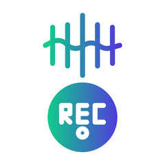 record button Gradient icon