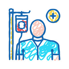 treatment disease icon doodle illustration