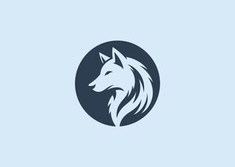 Wolf logo for strength, wilderness, or outdoor adventure brand.