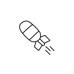 rocket doodle icon