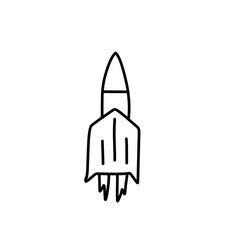 rocket doodle icon