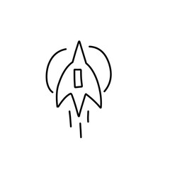 rocket doodle icon