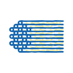 spaghetti pasta icon doodle illustration