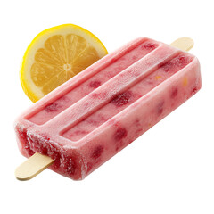 Luminous Icy Treat Pop II Smooth Fusion of Raspberry Isolated on Transparent Background