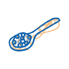 pepper wooden spoon icon doodle illustration