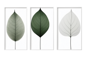 Abstract minimalist botanical wall art panels nature inspired wall decor