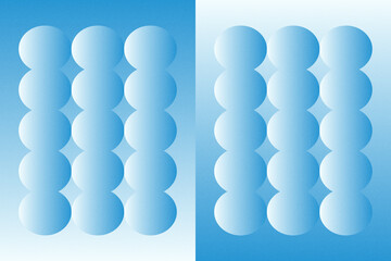 Wavy Curvy Circular and Circle Shapes and Designs Blue Colors Grainy Texture Modern Abstract Background Geometric Background