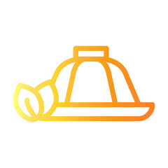 jelly pudding Line Gradient Icon