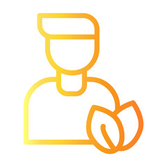 vegetarian Line Gradient Icon
