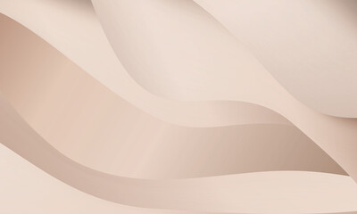 Elegant Wavy lines, Abstract Background with Beige and cream metal Tones. Delicate Curves and Detailed Lines. Surface with flowing lines and soft texture. Luxury wallpaper for jewelry, website, event