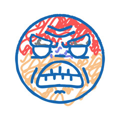 anger aggressive icon doodle illustration