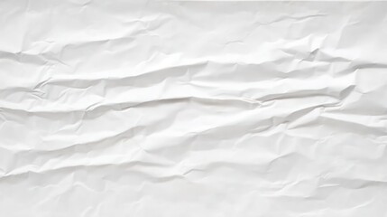 Obraz premium white crumpled and creased glued wrinkled paper poster texture background