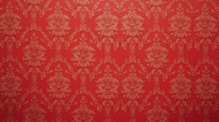 Red Damask Wallpaper with Gold Accents red vintage wallpaper