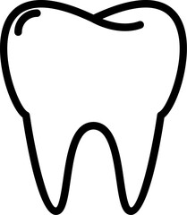 Tooth icon in line style