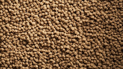 Naklejka premium Cat Litter Filler Pile Background and Texture, Top View. Pet Hygiene and Maintenance Concept.