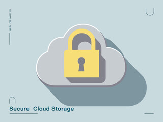Cloud Data Security Illustration