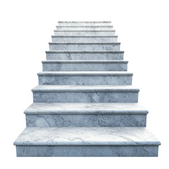 stairs to success isolated on white and transparent background