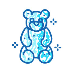 jelly bear candy gummy icon doodle illustration