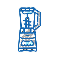 blender smoothie fruit juice food icon doodle illustration