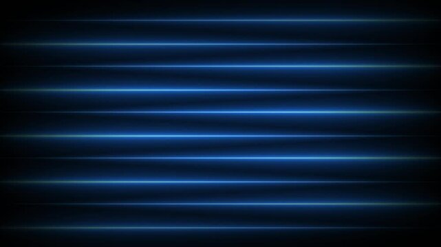 Glowing neon line animatiom on black background. Abstract Light Effect Element Design. Neon line with grid animation. 4k video.