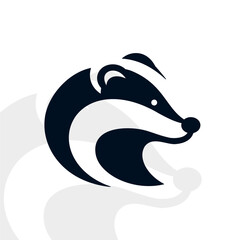 Badger logo on isolated background v3
