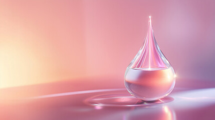 glass sphere on a black background