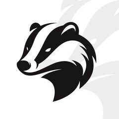 Badger logo on isolated background v20