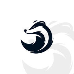 Obraz premium Badger logo on isolated background v34