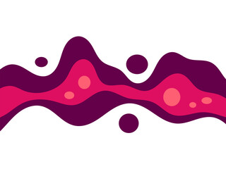 melting liquid purple dripping on white background. splashing blob liquid purple. melted grape ice cream. flat layered modern style.