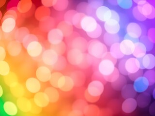 Fototapeta premium Abstract composition with colorful bokeh light effects, creating a cheerful and vibrant background