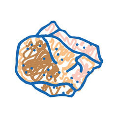 quartzite stone rock icon doodle illustration