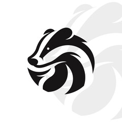 Badger logo on isolated background v70