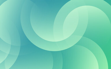 Minimalist abstract background, green gradation,circle mmephis background, colorful,vector illustration