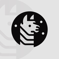 Alpaca logo on isolated background v2
