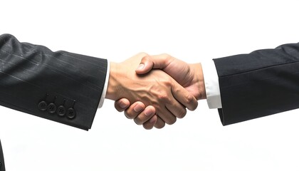 Japanese executive shaking hands with colleague in office setting