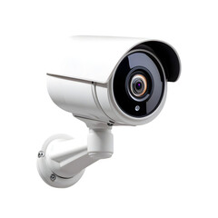 Surveillance CCTV camera isolated on white background. Ai Generated Images