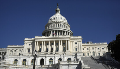 The Capitol symbol of America capital. Independence Day. The United States Capitol governance....