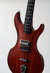 Obraz premium close up of an electric guitar on a white background