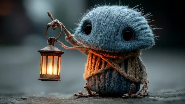 Fantasy creature with lantern