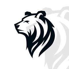 Bear logo on isolated background