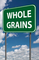 whole grains sign