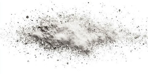 Fototapeta premium Explore Fine Powder Texture on White Background with Abstract Dust Effect