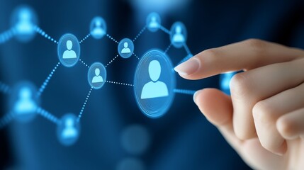 Networked people connected by digital links