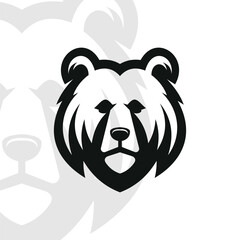 Bear logo on isolated background