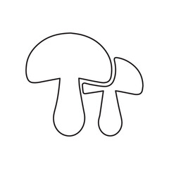 fungus line icon