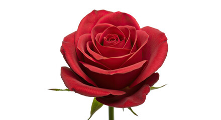 Classic Red Rose in Full Bloom