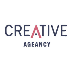 Creative Agency Logo Design With Simple Typography And Modern Color Scheme