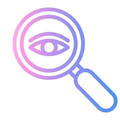 vision Line Gradient Icon