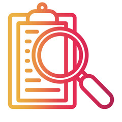 clipboard Line Gradient Icon