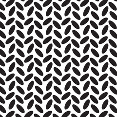 Black and white abstract geometric seamless pattern.